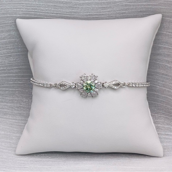 1.0 CT Alexandrite Moissanite Diamond Bracelet